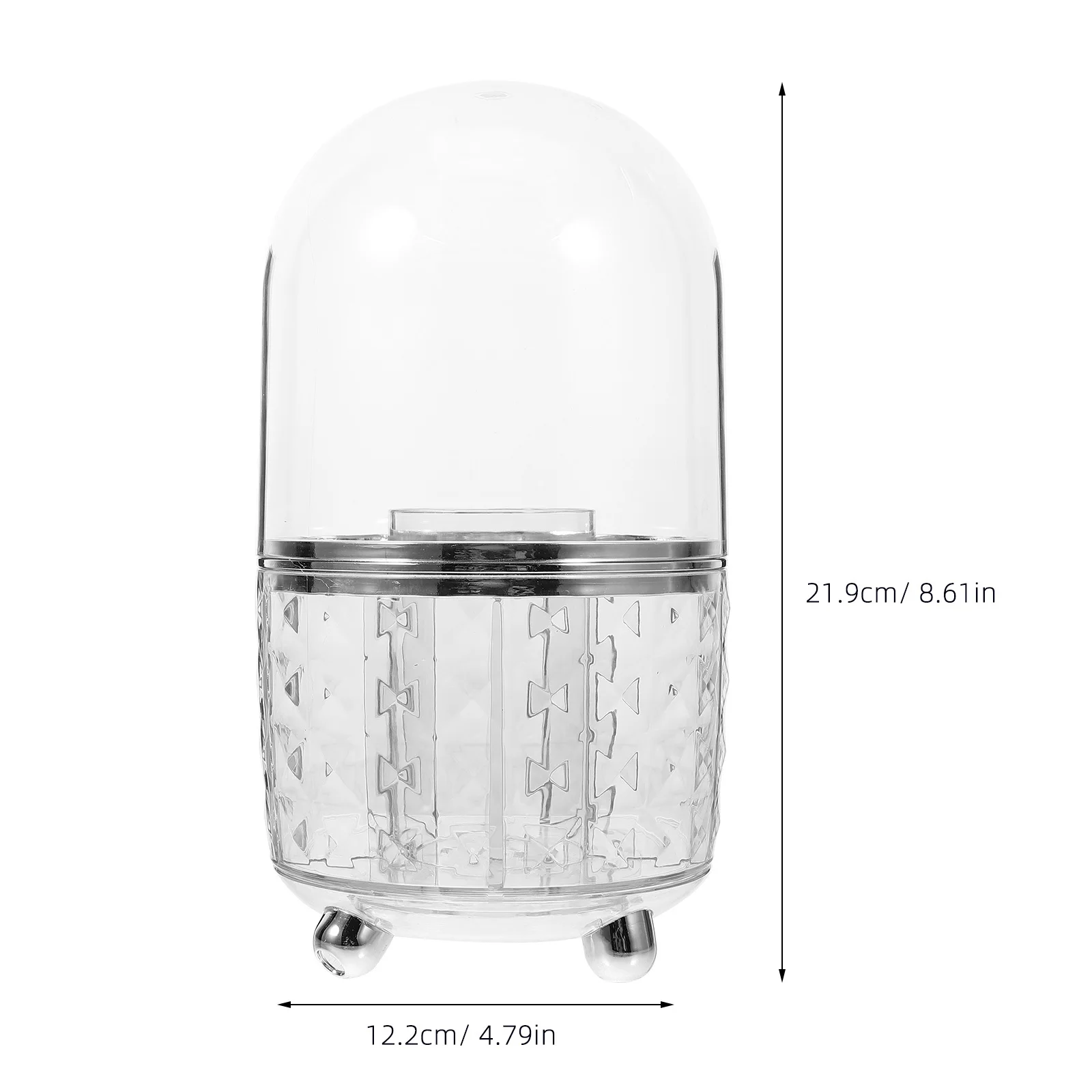 الدورية شفافة فرشاة للمكياج حامل غطاء المنظم واضح تخزين القلم كوب الغرور مكتب الحمام جعل حامل الفرش