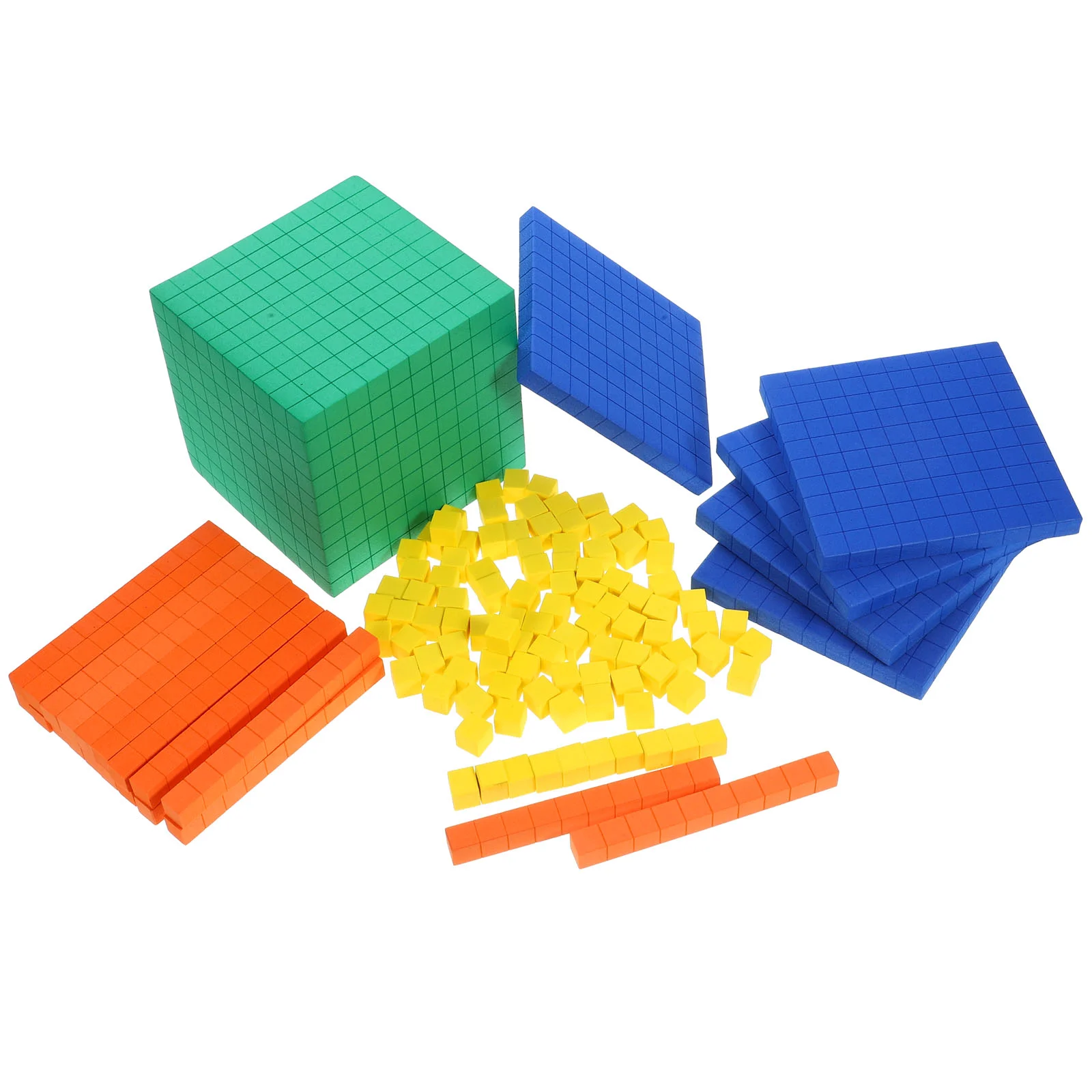 Cube de Maths en Plastique pour Enfant, Matériel d'ApprentiCumbria pour Élèves, 1 Ensemble