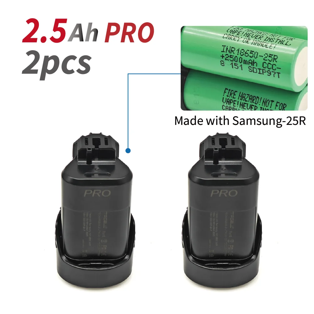 Аккумулятор TPCELL для Bosch 12В 2.5Ач/5/6Ач, замена для BAT420 BAT412A BAT413A D-70745Gop CJ, доставка CJ.