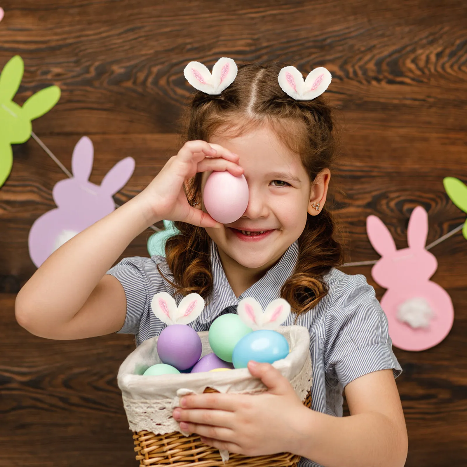 

10 шт. мягких тканевых ушек кролика, аксессуары для рукоделия, заколки для волос в виде ушей животных, украшения для костюмов, материалы для творчества