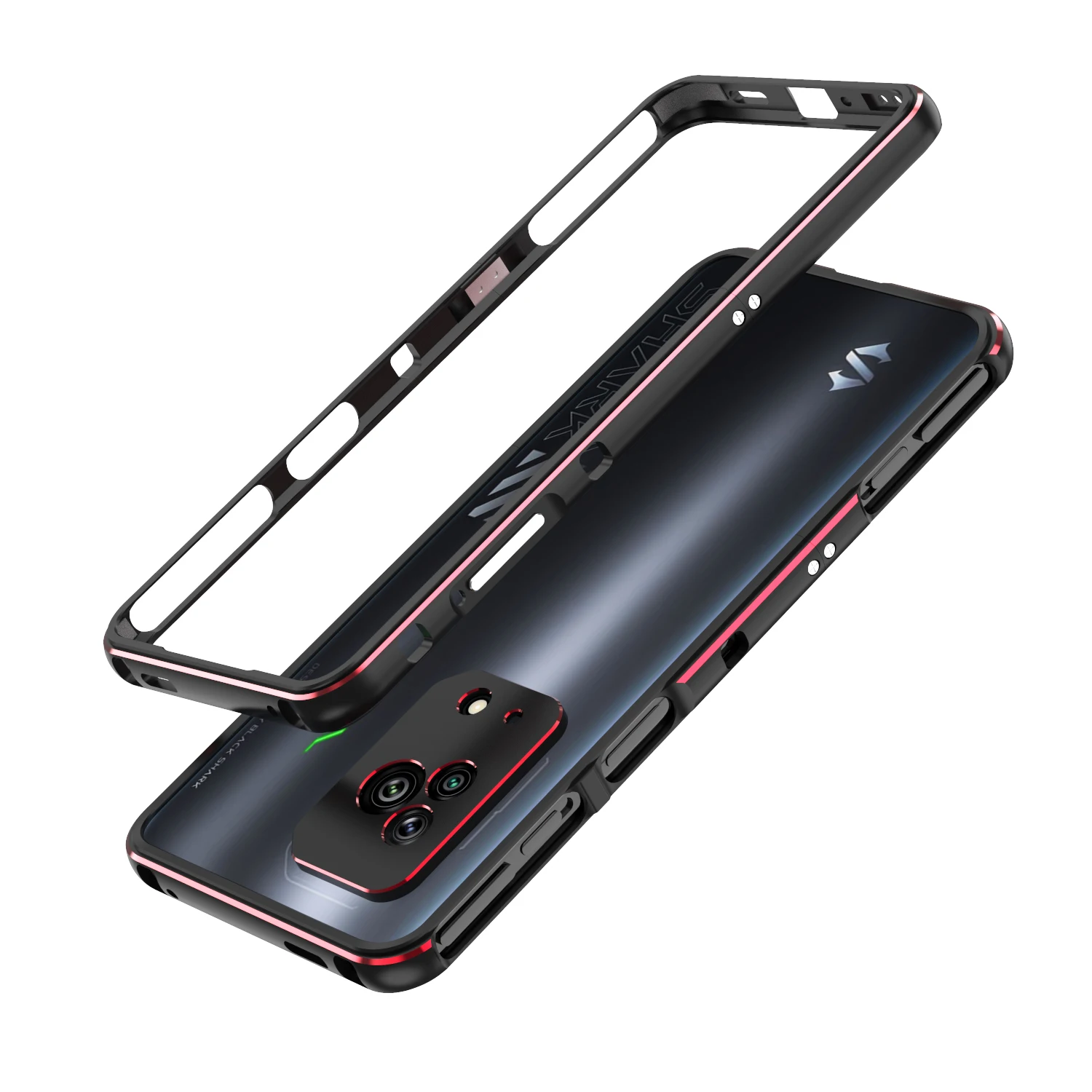 

Чехол-бампер + защита для камеры для Xiaomi Blackshark 4/4 Pro/5/5 Pro/5RS, металлический тонкий чехол для игр
