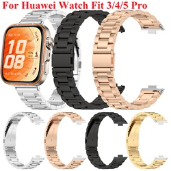 Pasek ze stali nierdzewnej do zegarka Huawei Fit 3 bransoletka Correa Men Band metalowa opaska do zegarka Huawei Fit3 akcesoria
