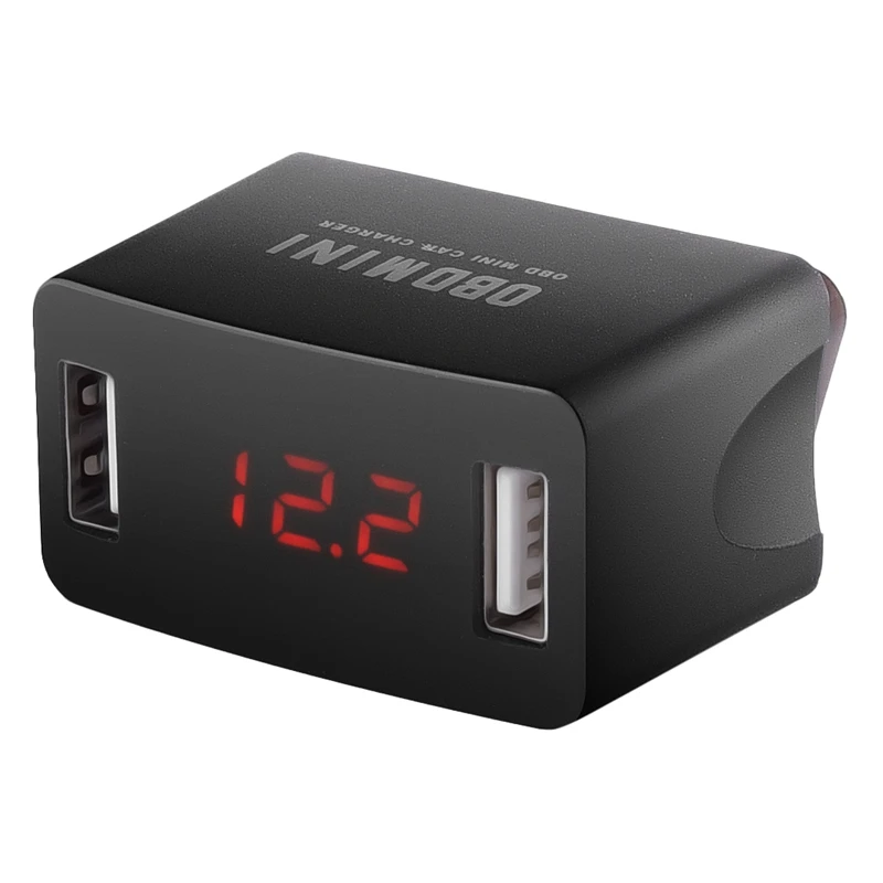 Dual USB Charger Adapter Car OBD Charging Universal 12V 24V LED Voltage Display Car Charger Socket Fast Charging Power