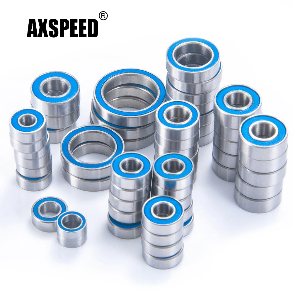 

AXSPEED 55Pcs Wheel Hubs Axles Sealed Bearing Kit for TRX-6 G63 1/10 RC Crawler Car Model Parts Accessories