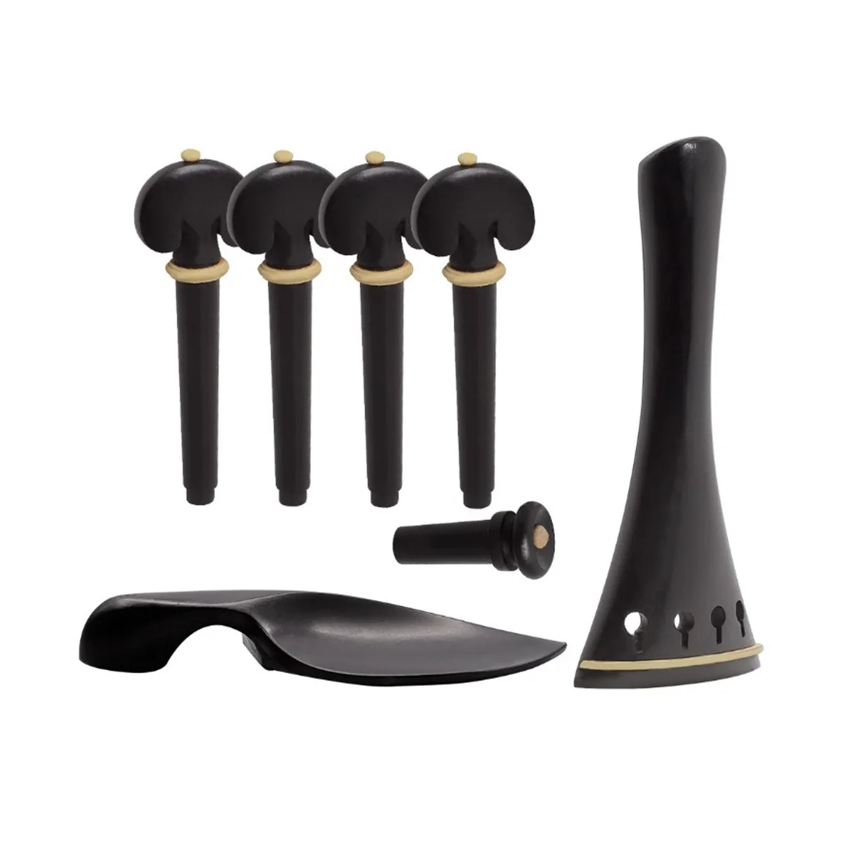 Violin Pegs Chin Rest Violin Chinrest End Pin Tuner Tailpiece Set