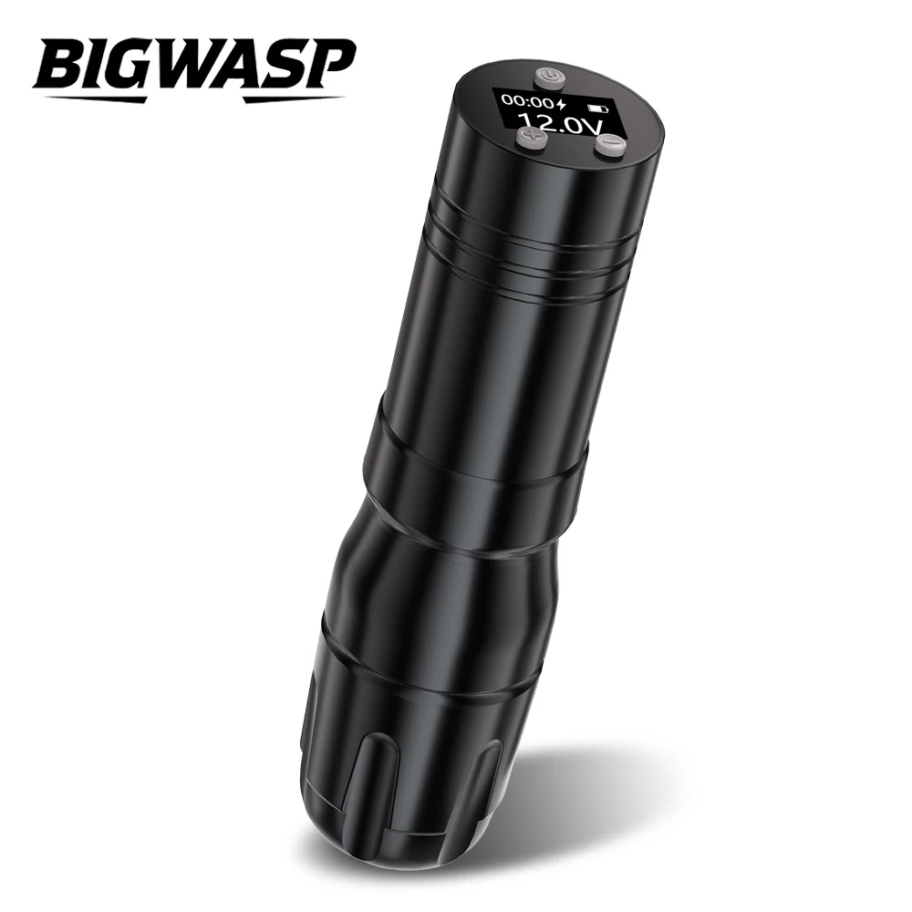 

BIGWASP тату-машина 1800 мАч, беспроводная батарея, роторная ручка для татуировки, беспроводная тату-машинка, ручка для перманентного макияжа для татуировщика