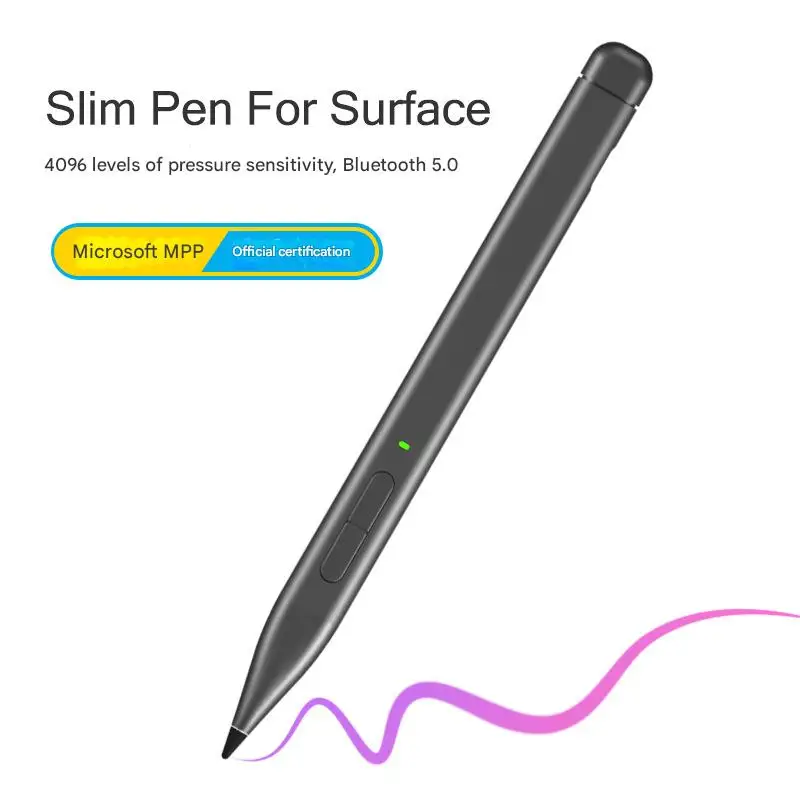 

4096 Stylus Slim Pen 2 for Microsoft Surface ProX/9/8/7/6/5/4/3,Surface Go3/2/1,Book3/2/1,Laptop4/3/2/1,Studio2/1,Type-C Charge