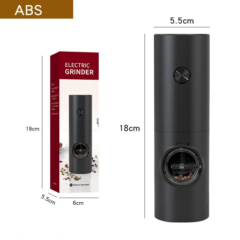 Electric Salt And Pepper Grinder Sets,With Base,Adjustable Coarseness Can Refillable Mill Battery Powered Automatic Pepper Mill