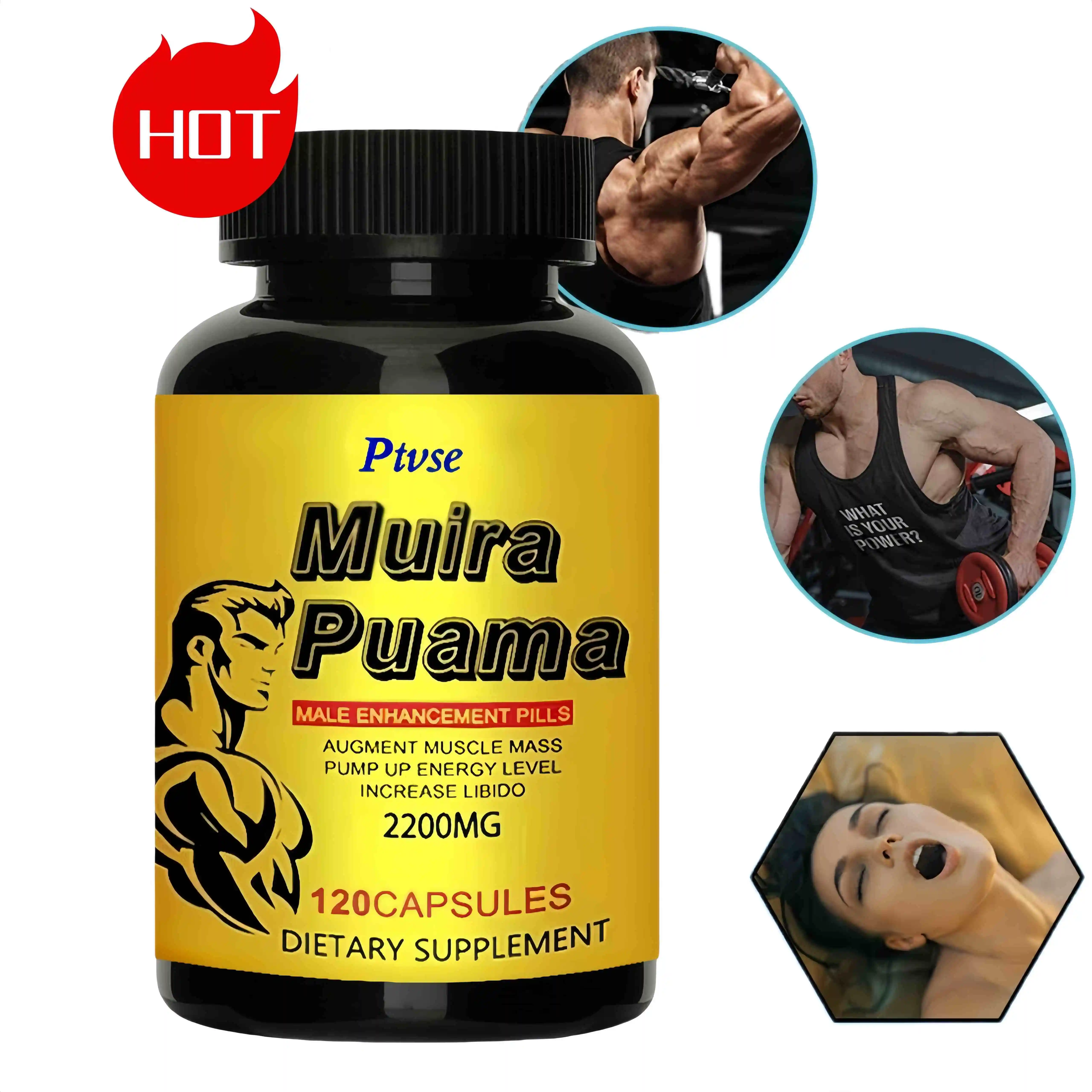 Muira Puama Extract - Men\'s Sports Performance Supplement, Muscle Building Capsules