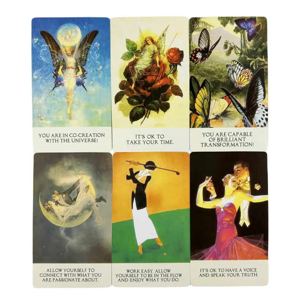 Enchanted Art Oracle Cards Divination Deck English Vision Edition Tarot Board Playing Game For Party