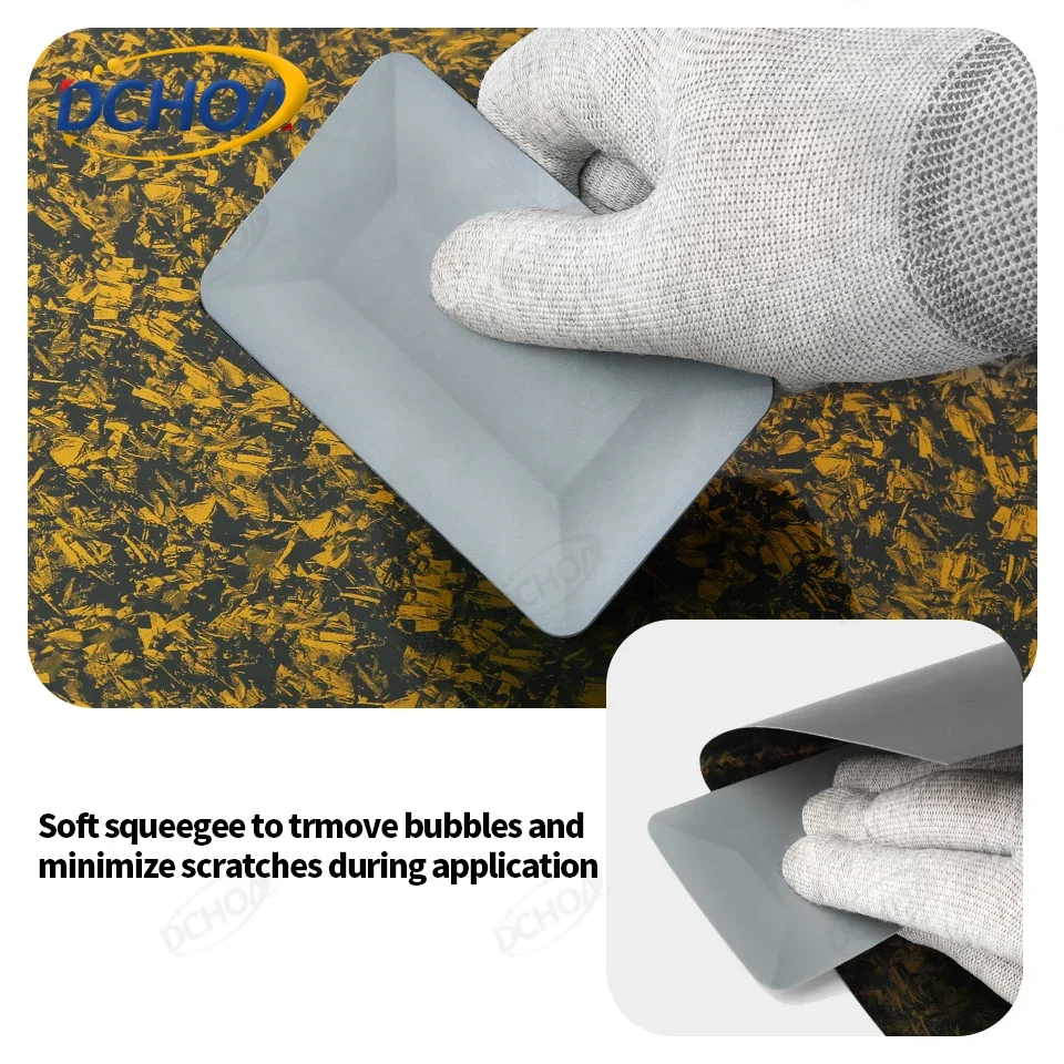 DCHOA 4 Inch Card Squeegee Vinyl Wrap Window Tint Film Installation Tool for Car Decal Sticker Application Bubble Removal