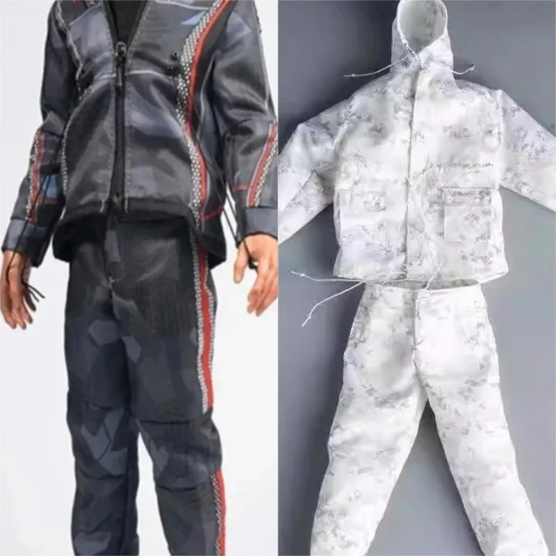 

1/6 Scale Male Soldier Combat Tops Pants Suit All Over Print Clothes Model for 12'' Action Figures Toys Doll