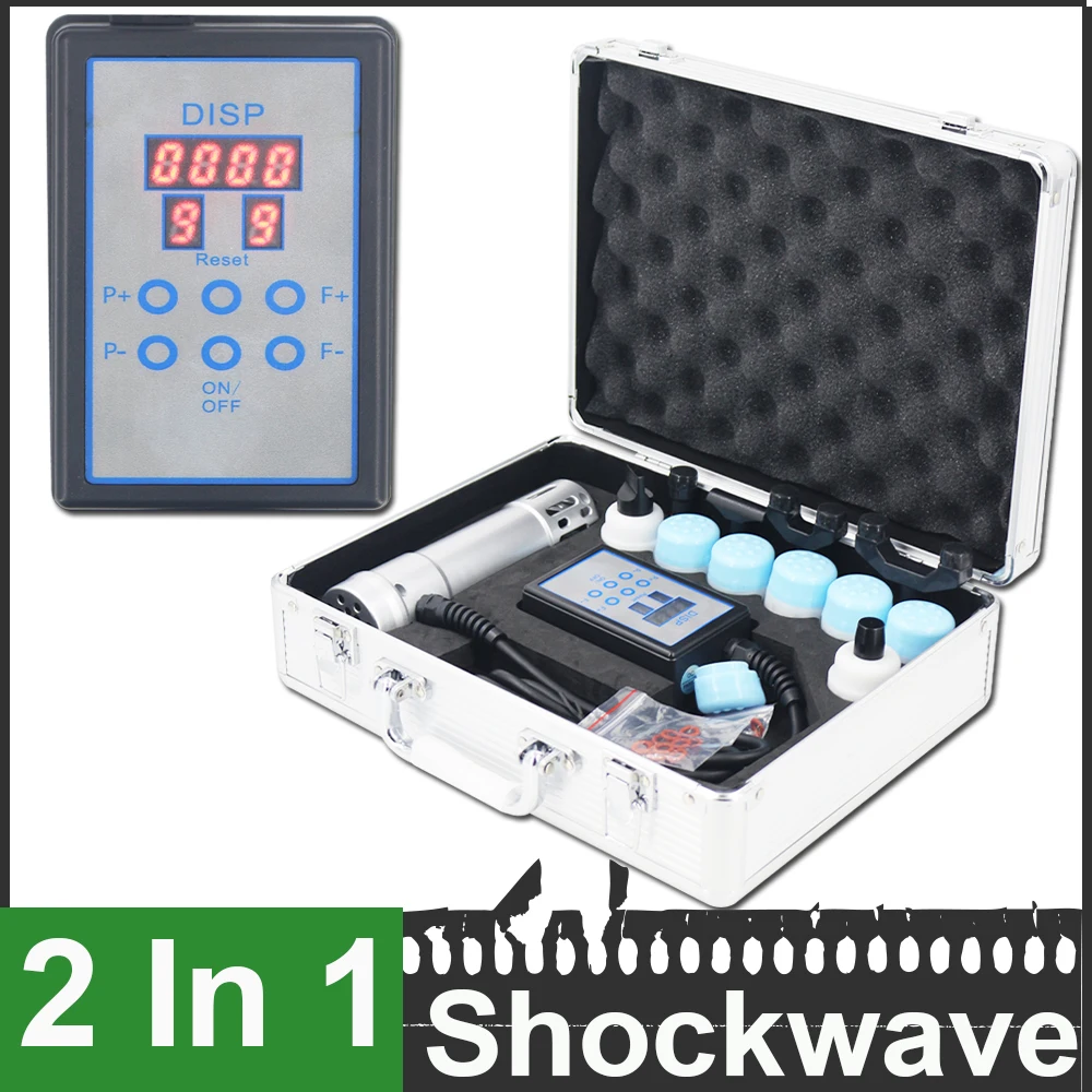 

ED New Shock Wave Equipment Shockwave Therapy Machine Pain Relief Muscle Massager 2 In 1 Chiropractic Adjusting Tool Home Use