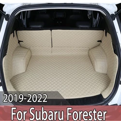 For Subaru Forester 2019 2020 2021 2022 Car Trunk Mats High Side Interiors Auto Carpets Cargo Rugs Accessories Car Styling Cover