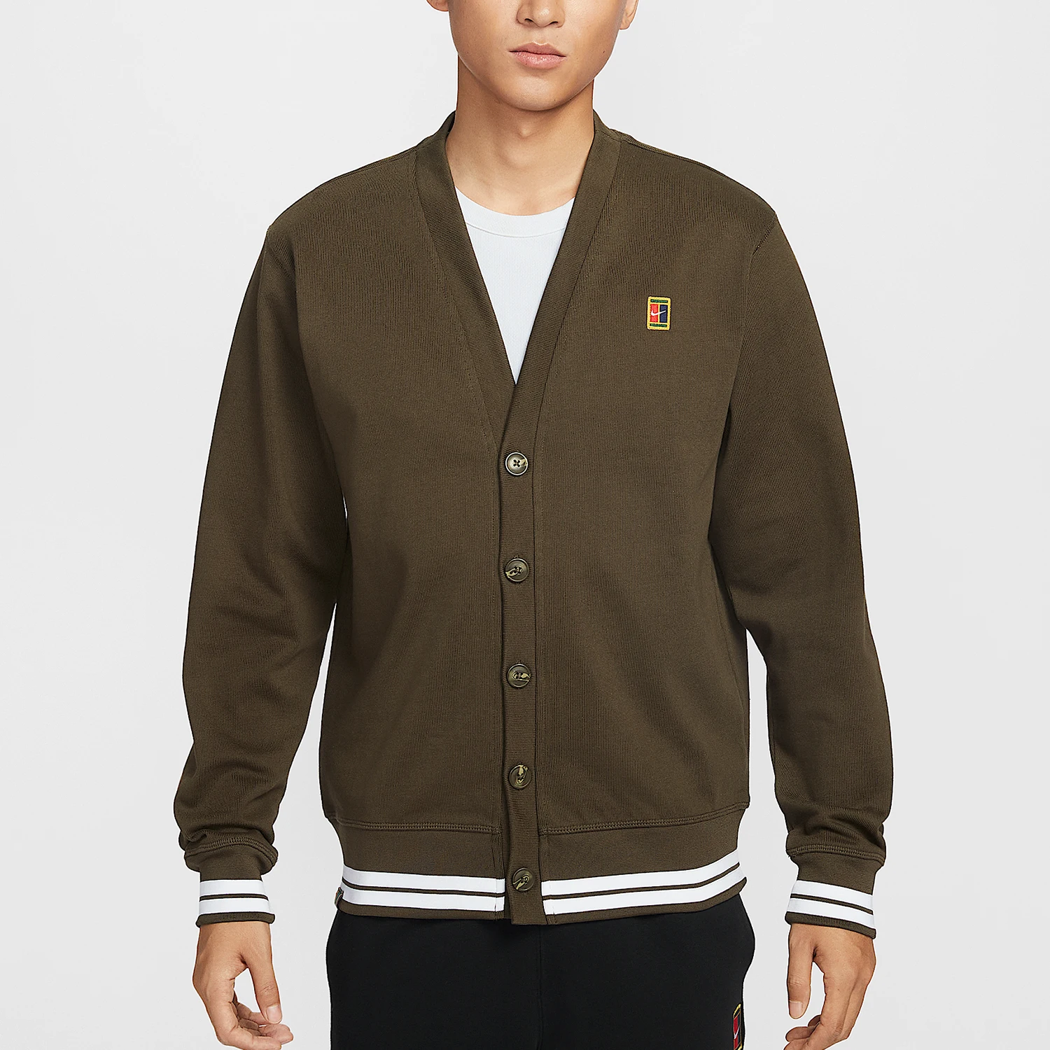 Nike Authentic Court Fairway Men's Knitted Retro Sports Jacket IQ3973-212