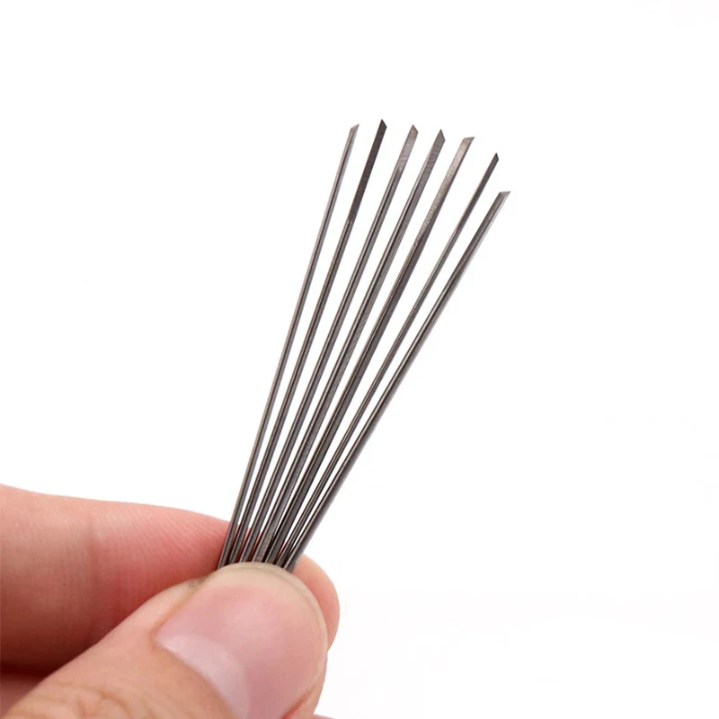 Double Ended Triangular Jewelry DIY Tool 0.3-2.2mm Holes Drilling Needles Pearls Steel Drill Bit