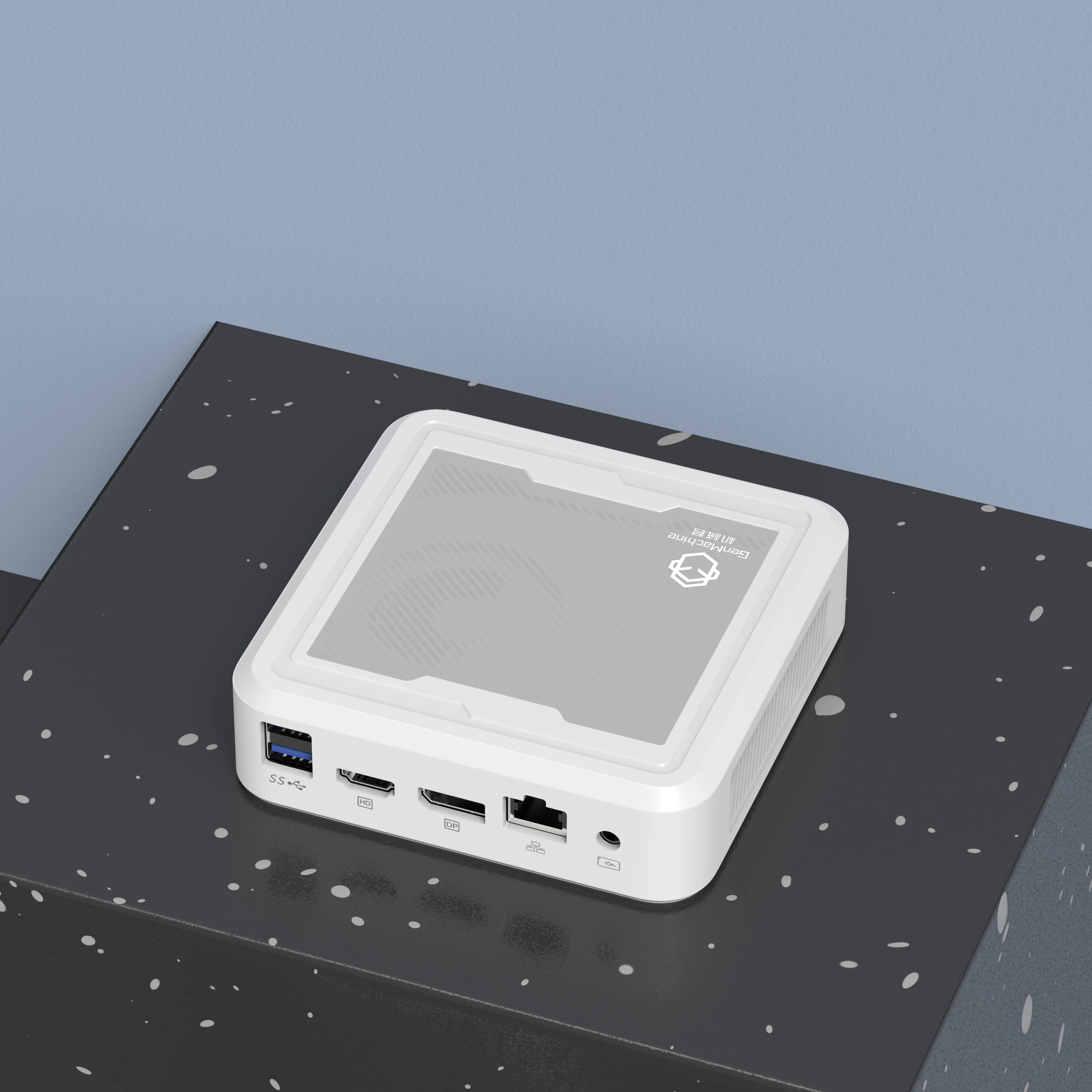 Gemachine Mini PC Lighte AMD Ryzen7 2700U WiFi5 2.2 جيجا هرتز-3.8 جيجا هرتز 4 النوى 8 موضوع وحدة المعالجة المركزية كمبيوتر مكتبي Win11 DDR4 M.2 2280 ألعاب الكمبيوتر