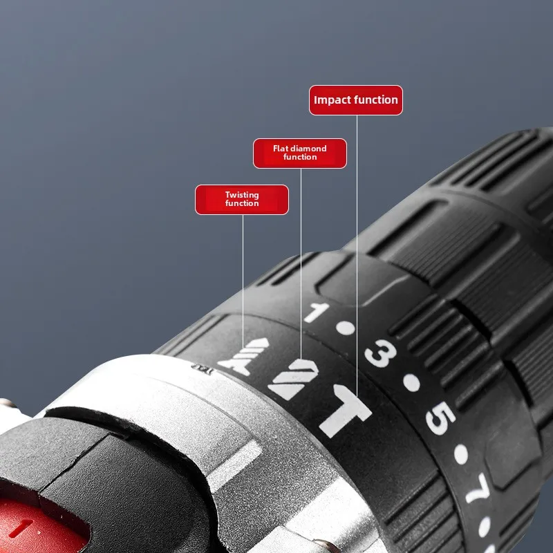 3 Functions Lithium Battery Charging Drill Drilling Screw Impact