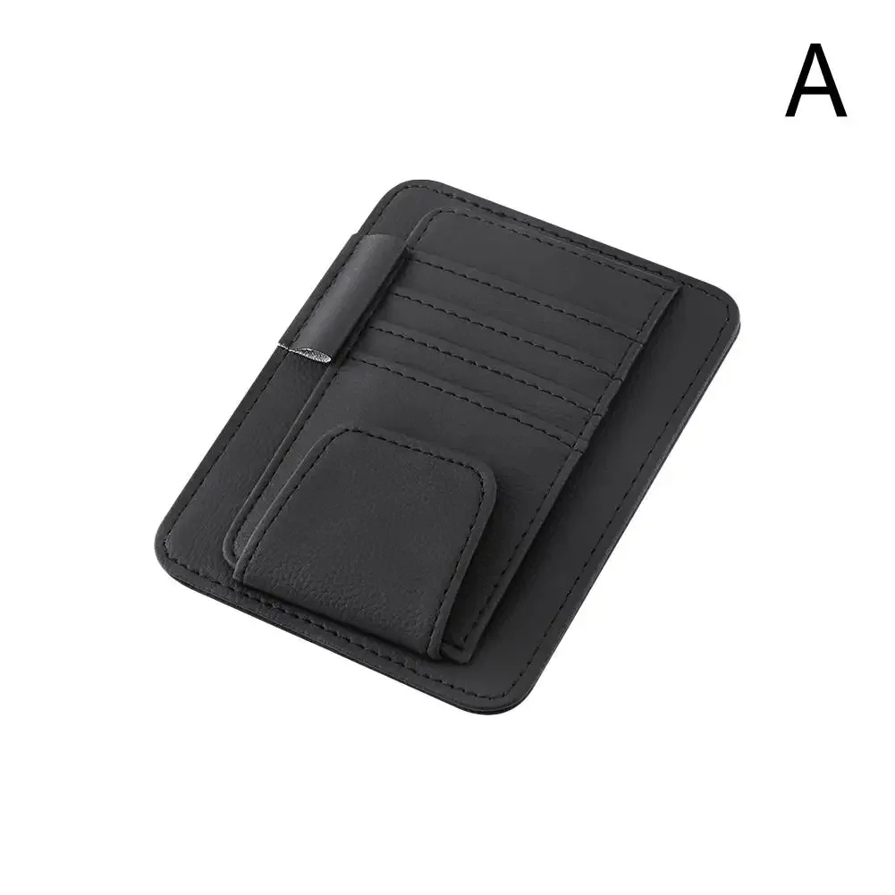 Auto zonneklep organisator Multi-pocket visitekaartje opslag beheer zonnebril houder vizier accessoires auto-interieur - afbeelding 1