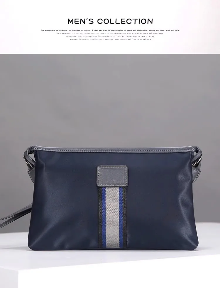 

Men's Large-Capacity Clutch Bag, Korean Style Canvas Bag, Casual Canvas Oxford Cloth Nylon Bag