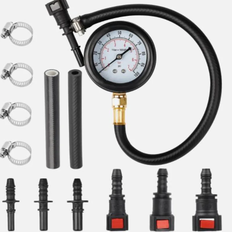 أداة كشف ضغط وقود السيارة، مقياس ضغط الوقود، جهاز اختبار مضخة الوقود للدراجات النارية