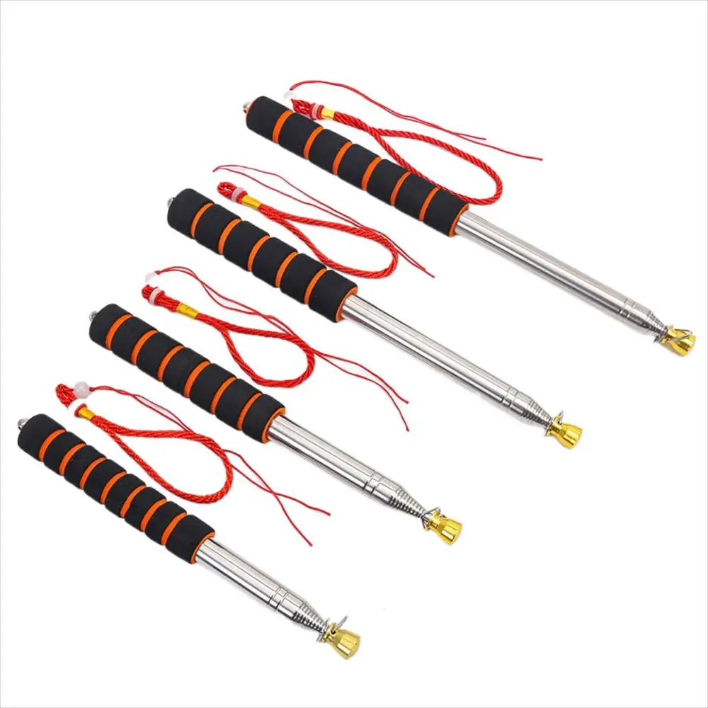 Waving Stainless Steel Pole Flag Sponge Handle Portable Flag Pole Banner Handheld Telescopic Flag Pole 160/200/300CM