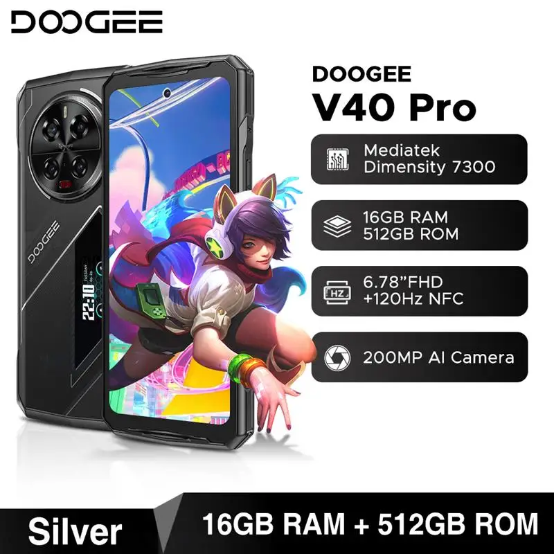 Top! World Premiere V40 Pro 5G Rugged Phone 6.78