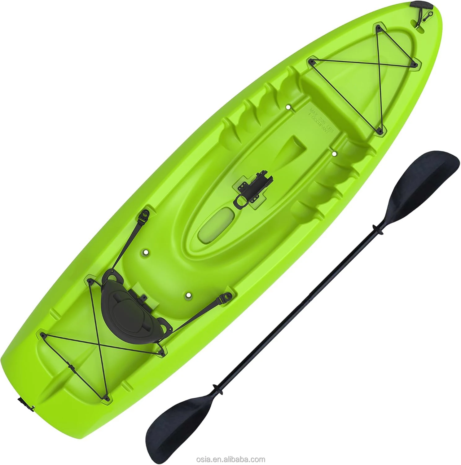 Outdoors Hard Plastic Fishing  Kayak, 2 or 3 Person Sit on Top Kayak Package with EVA Padded Seats  2026