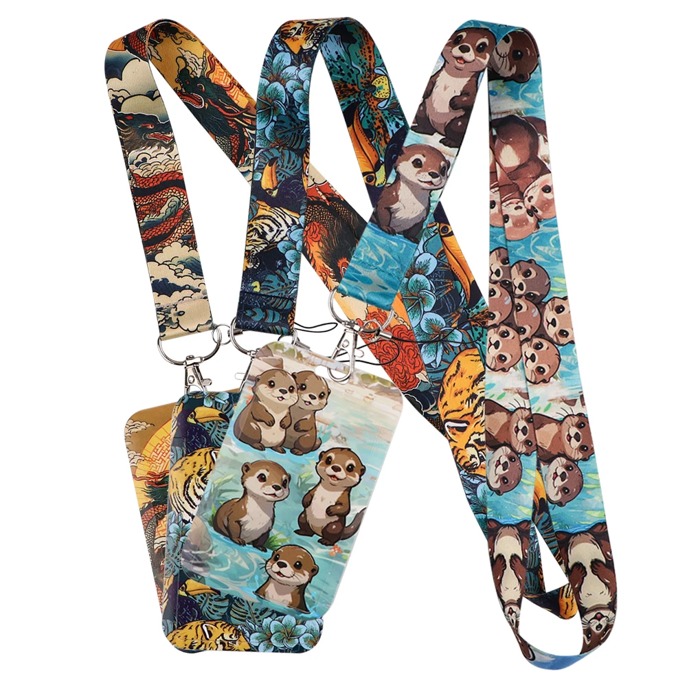 

Cute Otter Lanyard for Key Neck Strap lanyard Card ID Badge Holder Key Chain Key Holder Keyring Accessories Gift