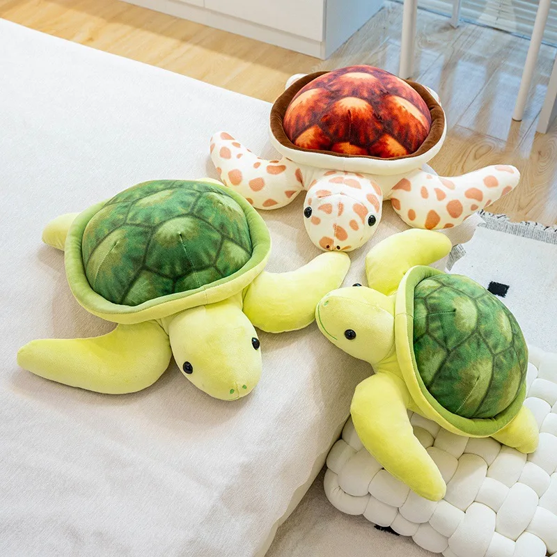 

Cartoon Soft Green Turtle Plush Toy Turtle Doll Home Pillow Lifelike Animals Simulation Stuffed Dolls Kawaii Toy Gifts