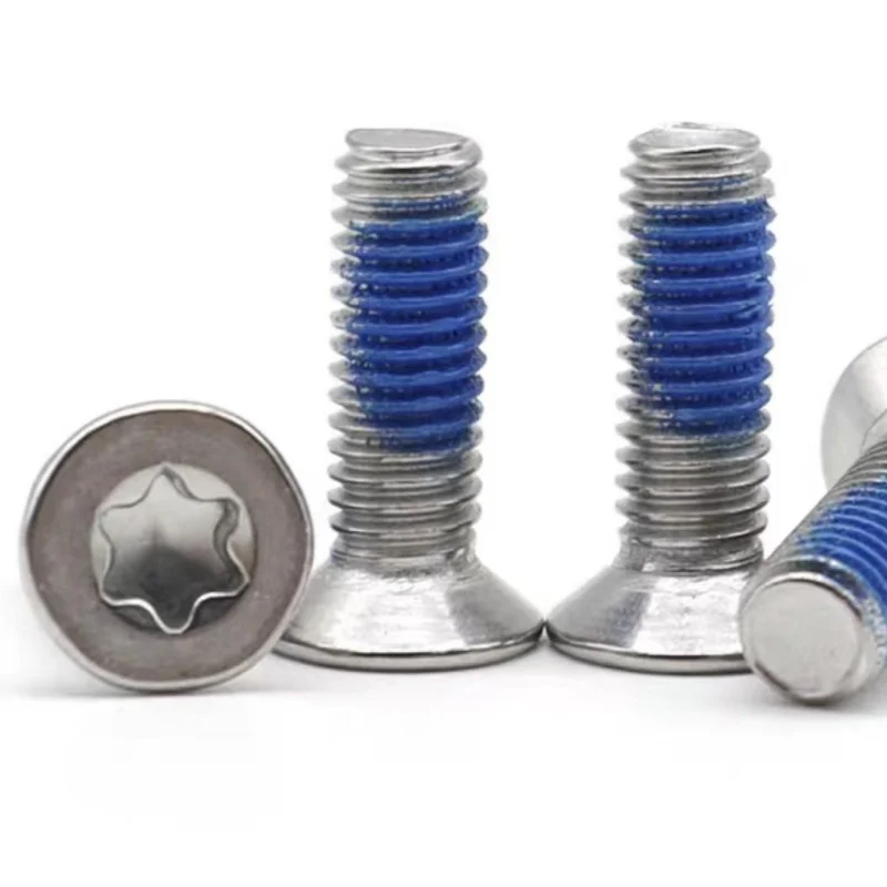 10 Pieces  M1.4 M1.6 M2 M2.5 M3 M4 Dispensing 304 Stainless Steel Countersunk Internal Hex Tamper-Proof Anti-Loosening Screw