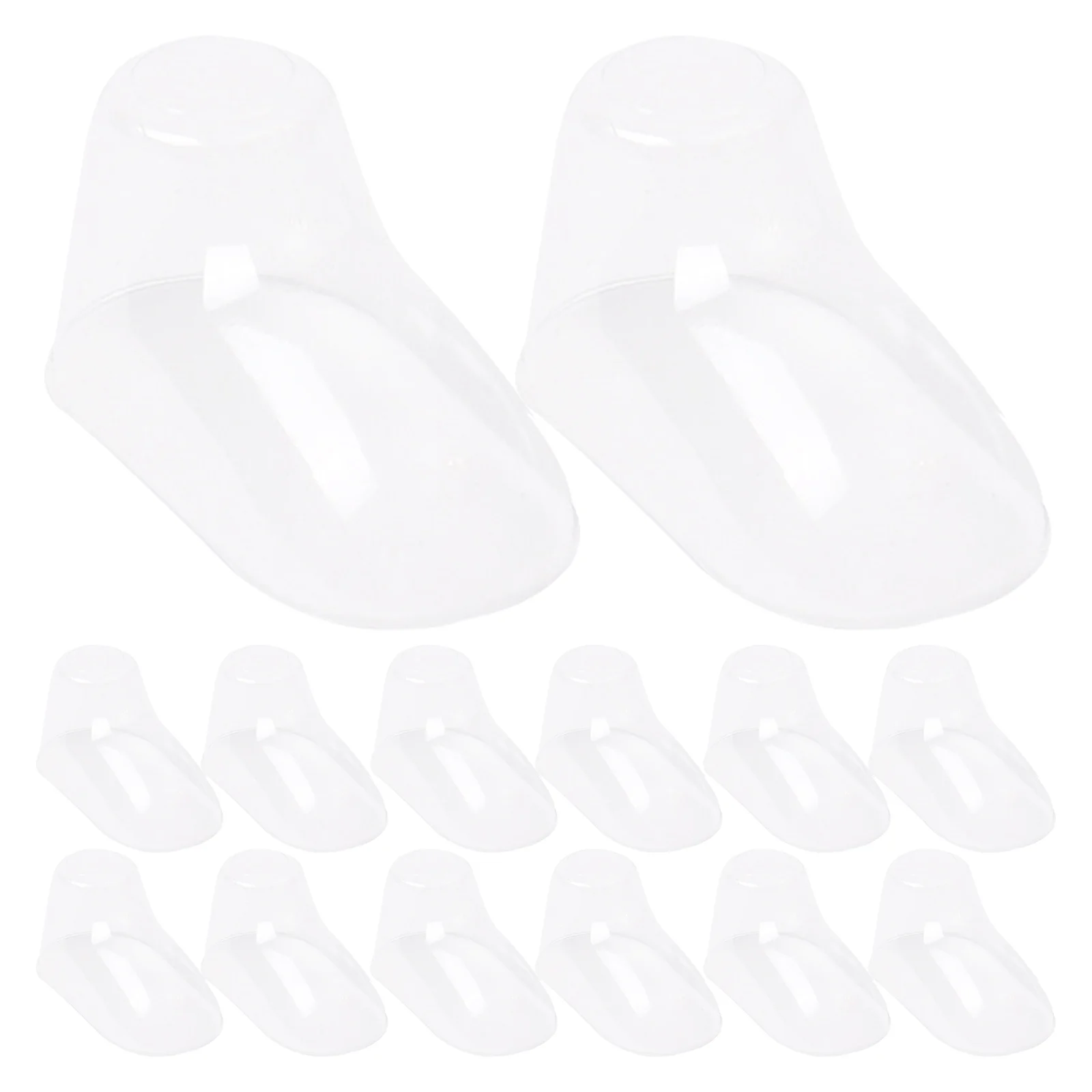 

100pcs PVC Baby Socks Foot Mold Shoe Tree Display Stand Clear Holder Storage Rack Baby Feet Molds Kids Shoes Holder Organizer