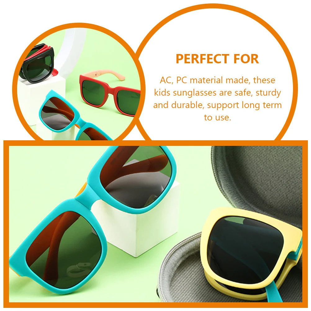 

3Pairs Folding Sunglasses Pc Material Durable Safe Sunglasses Beach Summer Fashionable