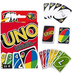 Mattel UNO Games Family zabawna rozrywkowa gra planszowa zabawa w karty do gry dla dzieci zabawki pudełko na prezent gra w karty uno