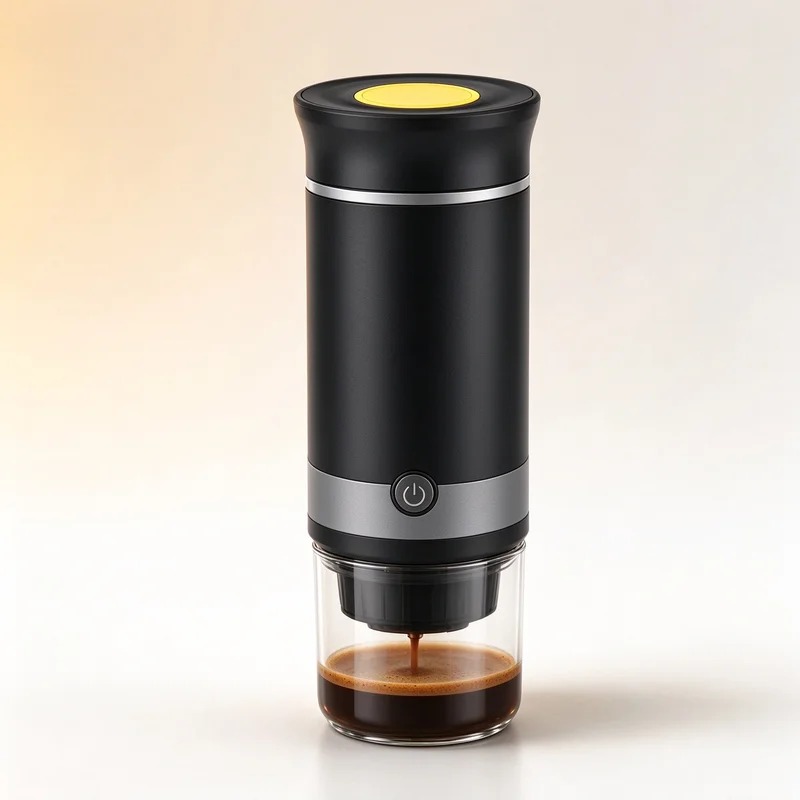 Portable Coffee Maker Plastic Compact Manual Press Design for Backpacking Road Trip Hotel Single Cup Espresso Brewing Machine
