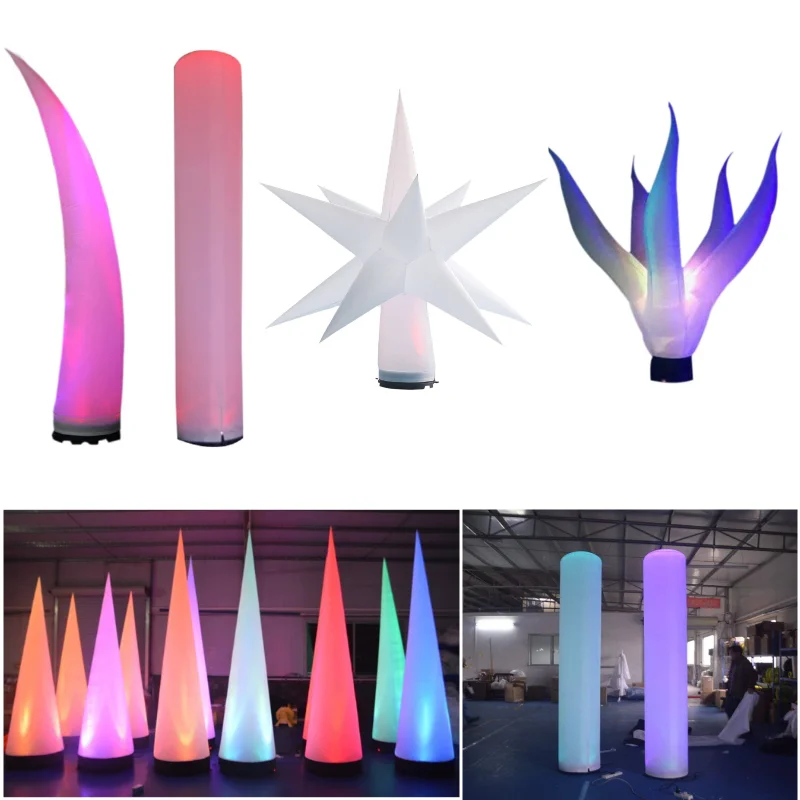 

Sayok Large Inflatable Ground Lighting Decorations Inflatable Tube Pillar Decor with Remote Controller for Wedding Party