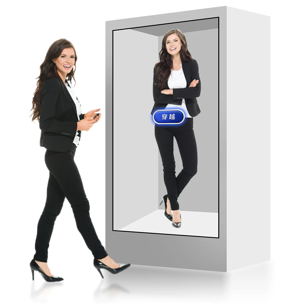 Indoor AI 3D Hologram Display Interactive Holographic Showcase Transparent Lcd Box Virtual Meta Digital Human HOLOGRAM HOLOBOX