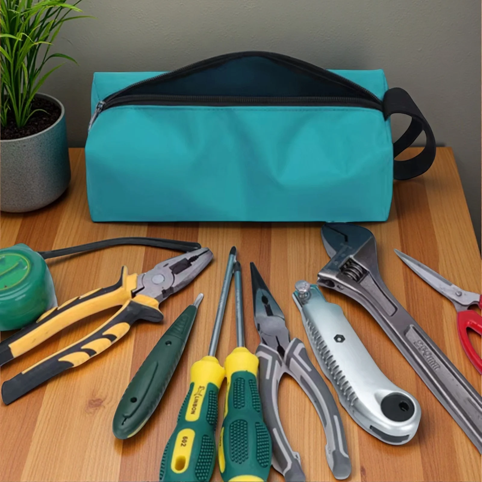 Empty Oxford Cloth Tool Bag Multi Purpose Waterproof Organizer Pouch Large Capacity Storage Bag For Outdoor Working Tool Kit