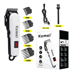 Kemei KM-809A Aparador De Cabelo Para Homens Barba Profissional Hair Clipper Lâmina Elétrica Máquina De Corte De Cabelo Haircut Barbeador Elétrico