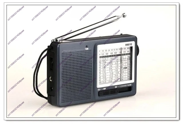 R-9012 AM/FM/SW 12 Bands Shortwave Radio Portable Receiver with AN-05 External Antenna Multiband Radio Receiver