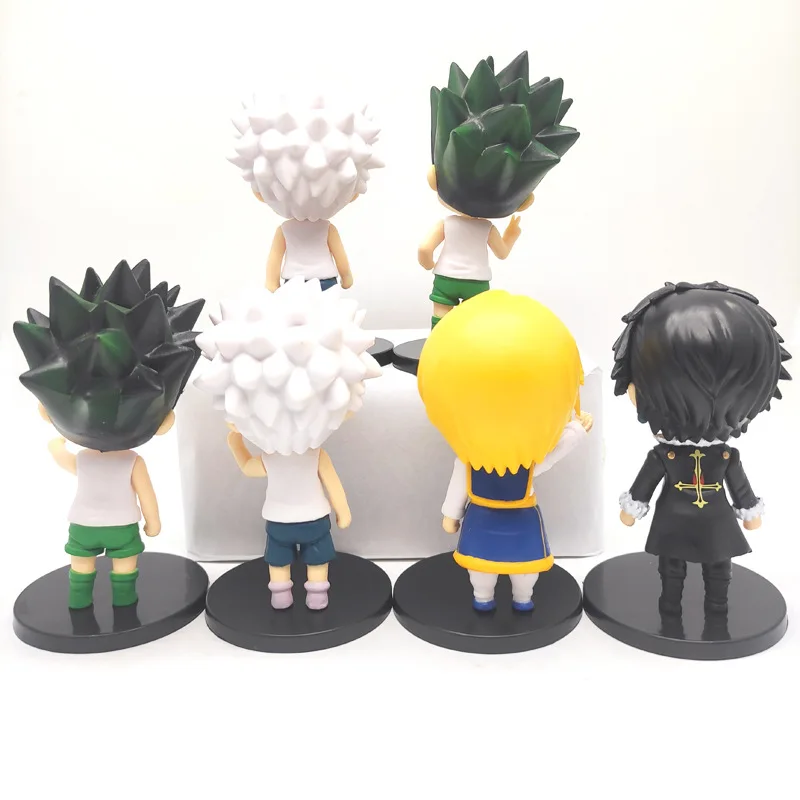 11CM Anime Hunter x Hunter Figure Killua Zoldyck Gon Freecss Action Figure Kurapika Hisoka Kulolo Lushilufelu Collection Toy