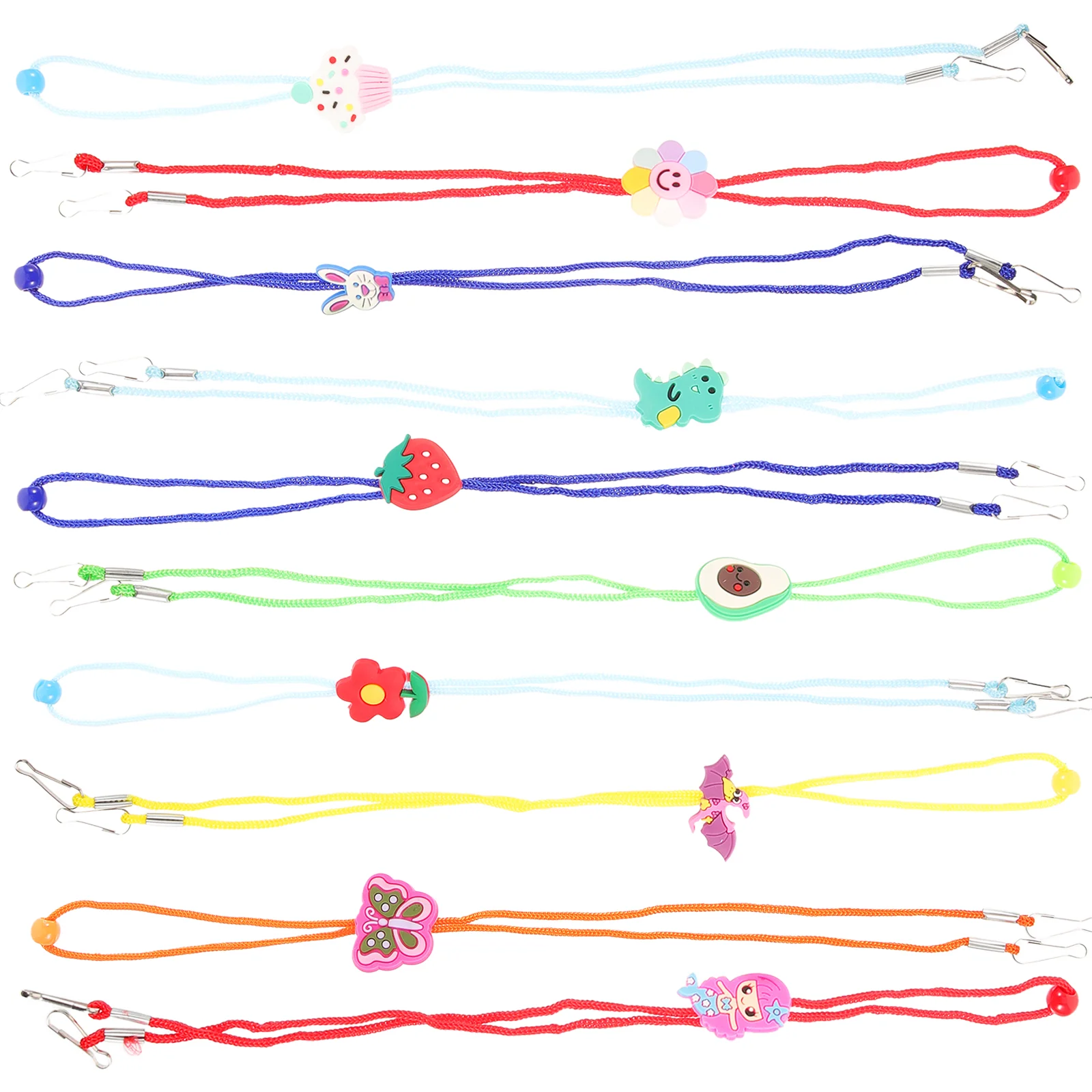 10 Pcs Children's Glasses Strap Eyeglasses Hanging Ropes Lanyards for Kids Polyester Adjustable Straps