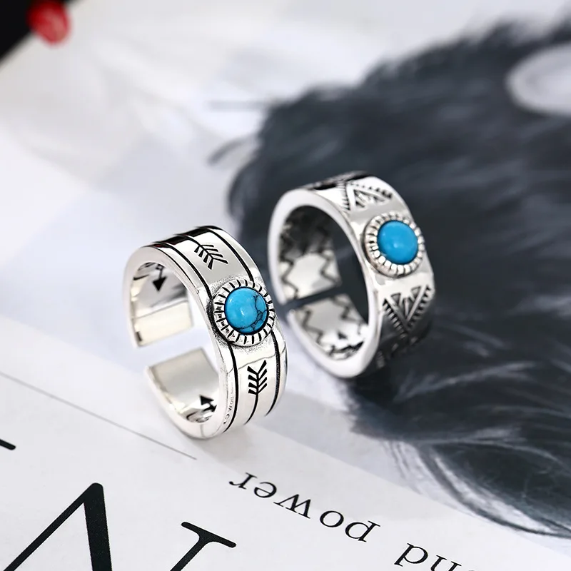 

Мужские и женские кольца из серебра 100% пробы, в стиле ретро