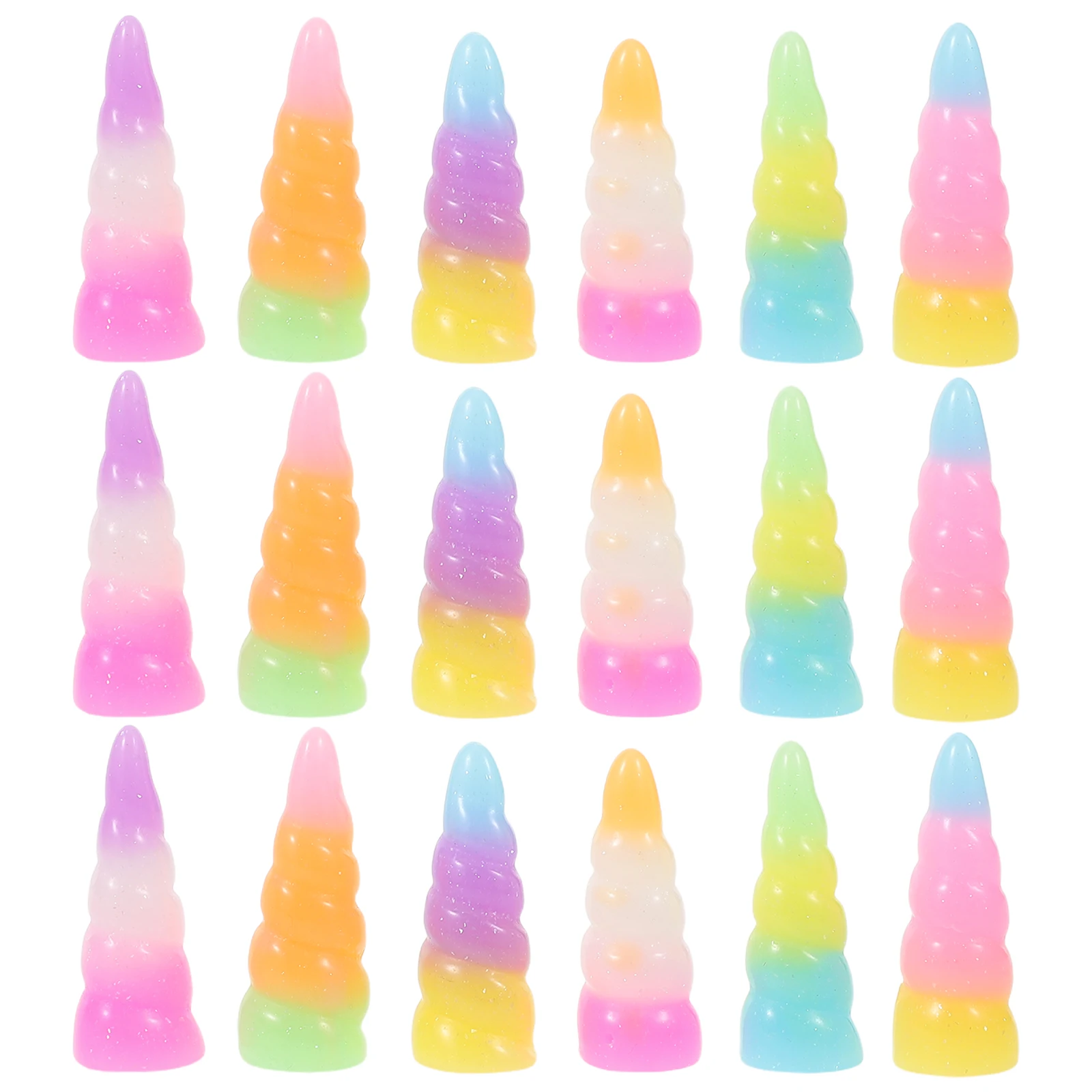 

30pcs unicorn Horn Supplies Resin Hair Clips Diy Headpiece For Girls Carnival Cosplay Party Lightweight Creative Hairband Diy