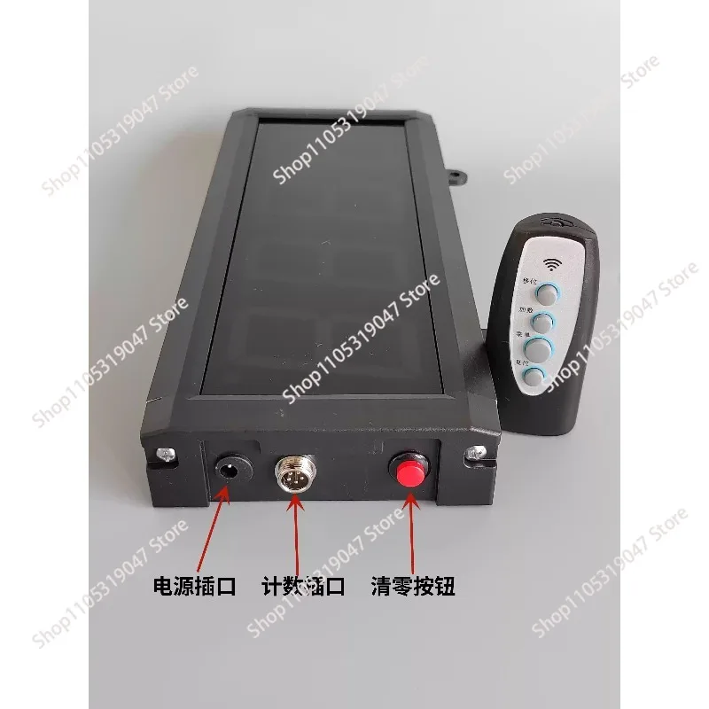 3-inch 4-inch Large Screen LED Manual Counter Hand Push Button Counting Warehouse Pipeline Counting AC220V