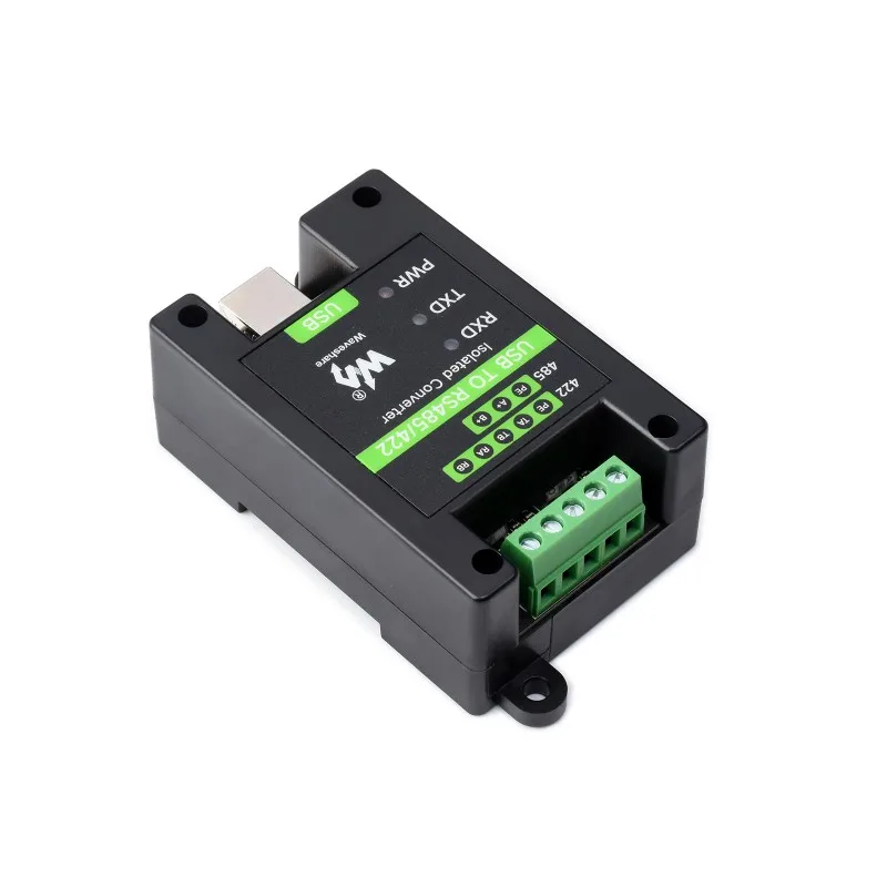 Din Rail USB to RS485/422 Industrial Grade Isolated Converter, Onboard Original FT232RL and SP485EEN, Multiple Protection