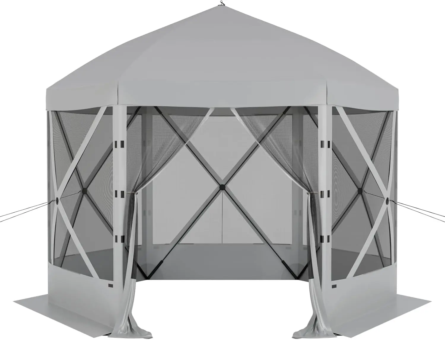 

Pop Up Canopy Tent 6 Person Instant 10 x 10 ft Outdoor Mesh Screen Camping Gazebo Portable Shelter with Portable Carry Bag