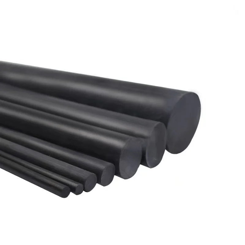 แท่งโพลียูรีเทนสีดำ 90A ขนาด 20~60*500 มม. 1 ชิ้น แท่ง PU ป้องกันแรงกระแทก สำหรับป้องกันตัว/ตัดปะเก็น แท่งพลาสติกยืดหยุ่นสูง