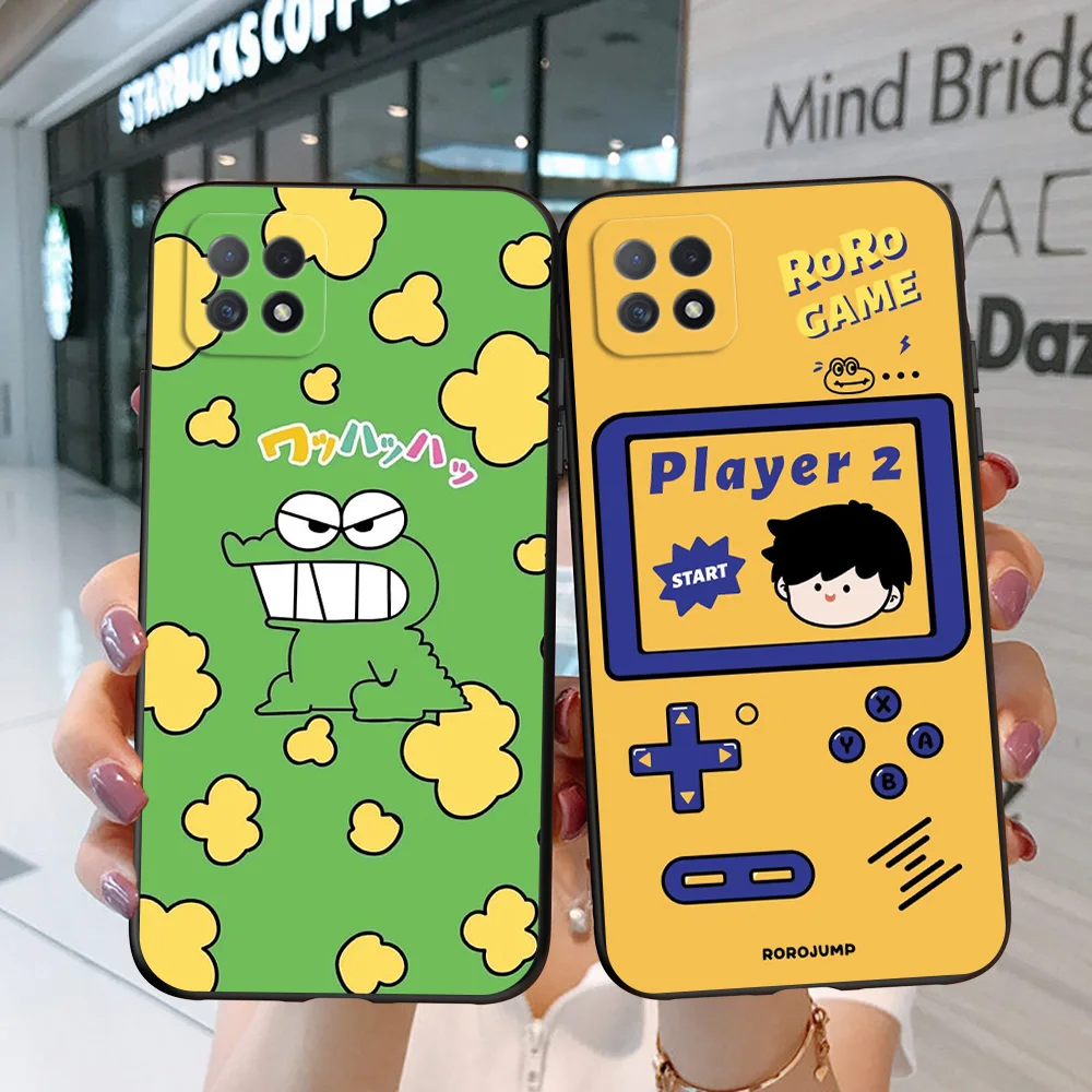 For OPPO A73 5G Case 6.5inch Phone Back Cover For OPPOA73 5G CPH2161 Bumper A 73 Fundas black tpu case cartoon car funny