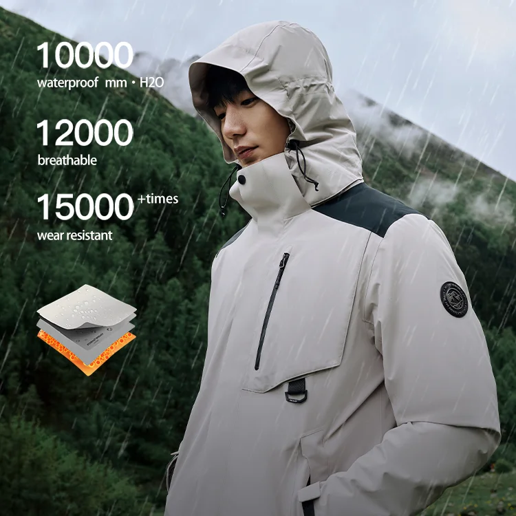PELLIOT 3 in 1 Fleece 280g Windproof Fishing Men Hunting Wear Hiking Stylish Outdoor Waterproof Jackets